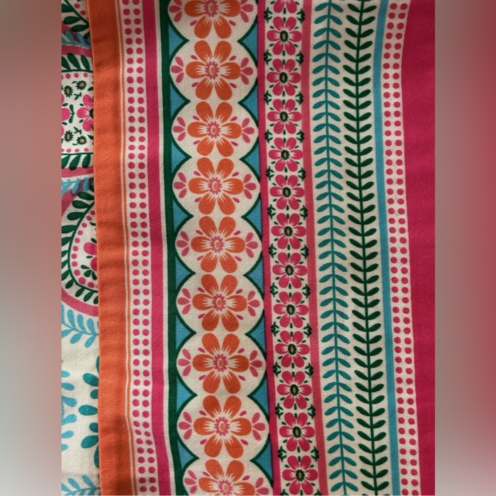 London Times Sheath Mod Dress Size 8 Bright Pastel Floral Paisley Sleeveless - Picture 9 of 9